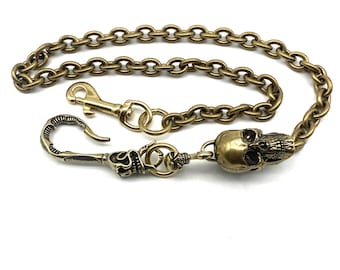小物 RUDE GALLERY Clip Hook Skull WalletChain 小物 RUDE GALLERY Clip Hook Skull WalletChain Hellride Custom