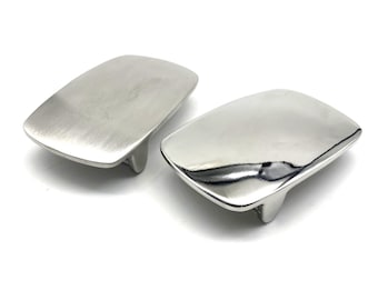 Stainless Plain Belt Buckle Fastener Leather Hardwares Shiny/Matte Finish Buckles 1 1/2''