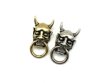 Conchos de calavera Projana con remaches atornillados, herrajes para billetera de cuero