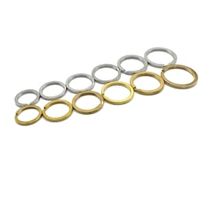 Premium sleutel splitring messing en roestvrij sleutelhangerringen kettingconnector link topniveau sleutelhanger