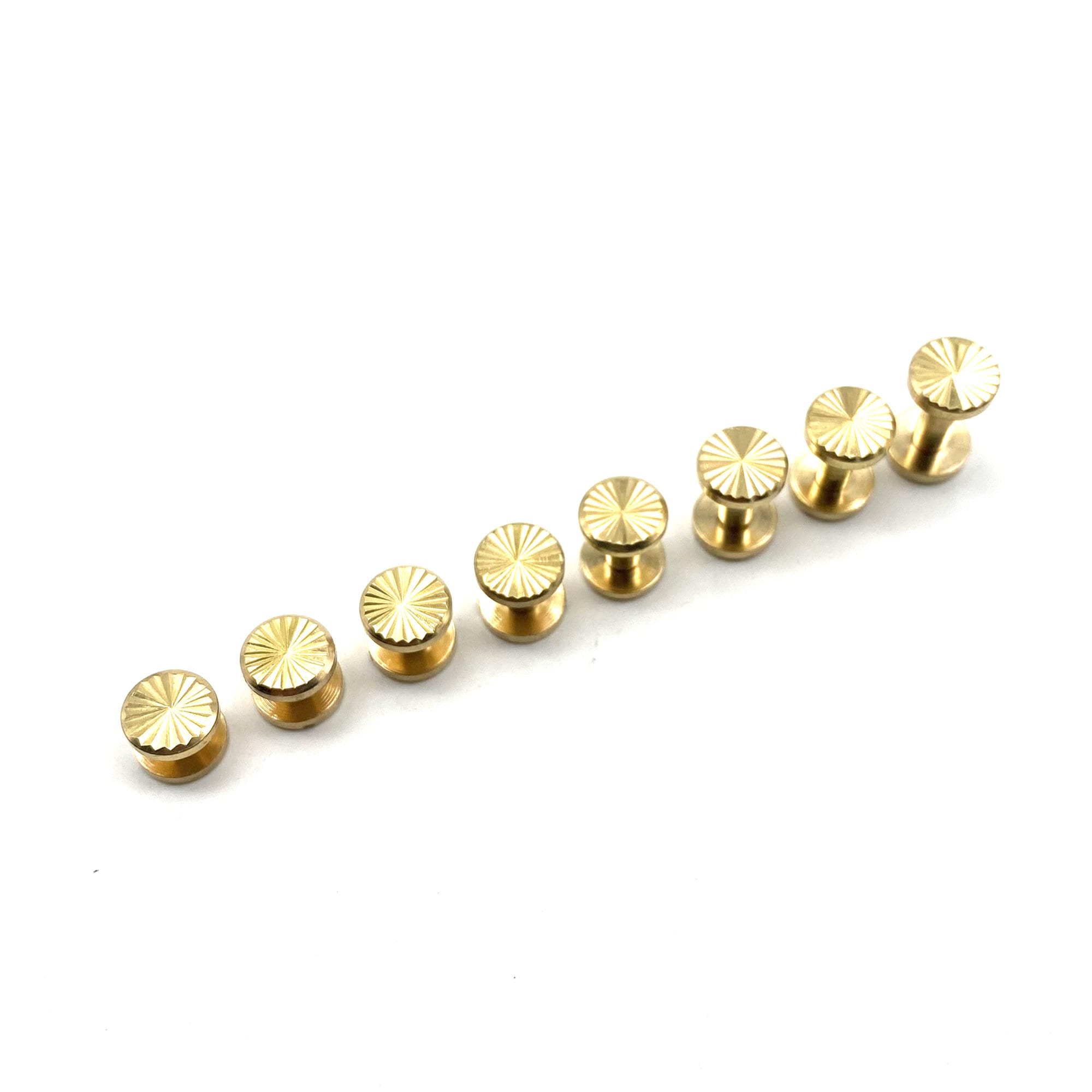 Flower Pattern Brass Chicago Screw Rivets Leather Crafting Fasten ...