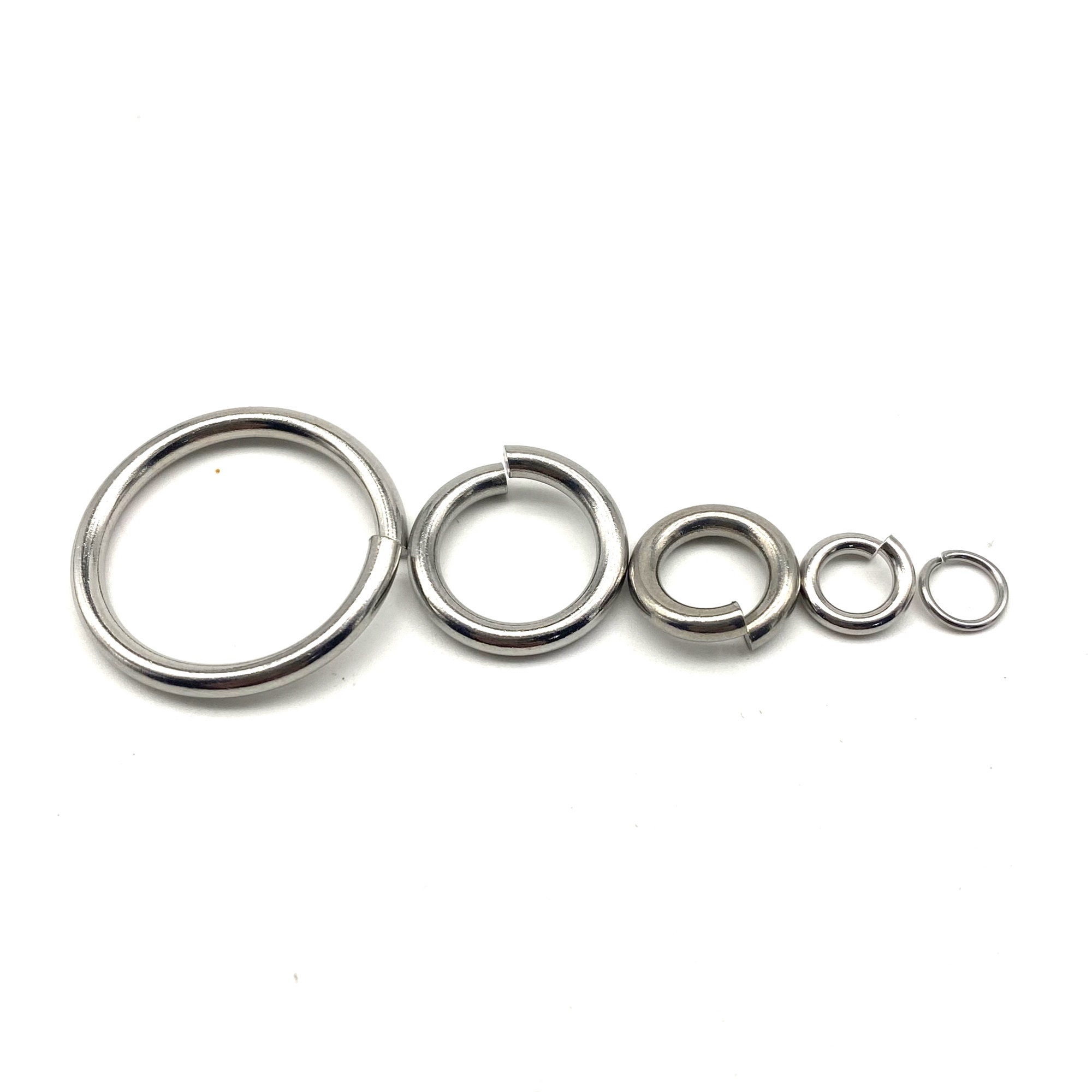 Stainless Steel Jump Ring O Ring Key Ring Connect Keychain Jewelry