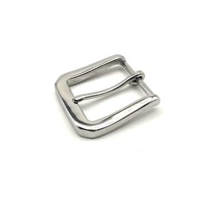 Anti-allergie glanzende roestvrijstalen gesp lederen ambachtelijke gesp sluiting 36 mm
