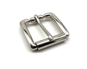 Durable Brass Rolling Bar Buckle Nickel Roller Buckle Mens Heavy Duty Buckle