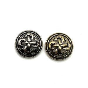 Boho Concho Leather Decoration Button Screw Back