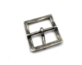 ハンドメイド 925 スターリング シルバー バックル 39 mm レザー