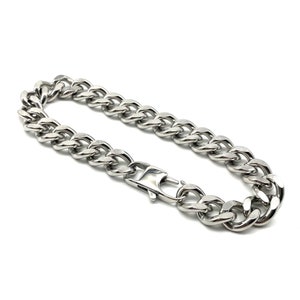 Men&#39;s Fashion Bracelet Handmade,Stainless Link Bracelet,Curb Chain Anti Allergy Bracelet