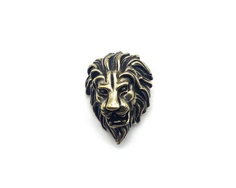 Lion Design Concho Screw Back  Leather Jacket Decoration Accessories