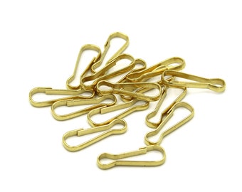 Brass Hook Keychain Key Clasp Clip
