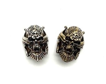 Vintage Skull Concho Nitar Läderutsmyckning Knapp Skruvbaksida