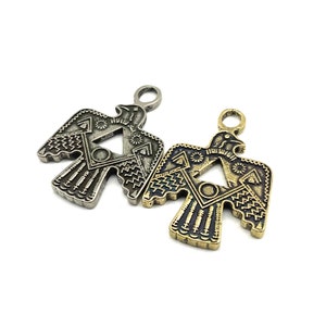 Indian Signs Eagle Charm Pendant Copper Casted Vintage Charm