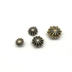 Kupfer Blume Concho Schraube zurück Retro Messing Leder Dekoration Concho Nieten Tasche Studs