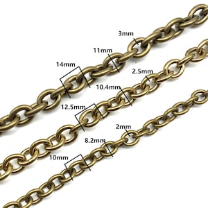 Solid Brass Anchor Link Chain Leather Wallet Chain Cross Cable