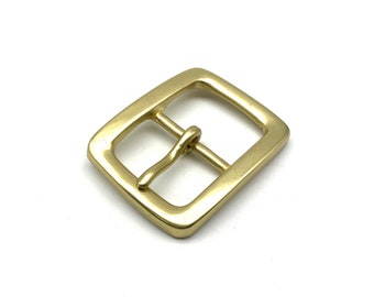 Solid Heavy Brass Belt Buckle Leather Belt Hardwares Mens Classic Pin Buckle 1 1/2