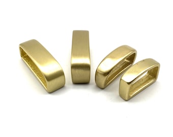 Solid Brass Belt Loop Leather Belt Keepers 25/30/35/40mm
