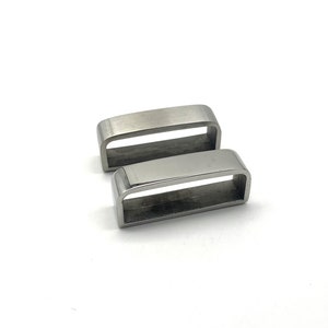 40mm Stainless Steel Belt Loop Men&#39;s Leather Belt Fasten Keeper