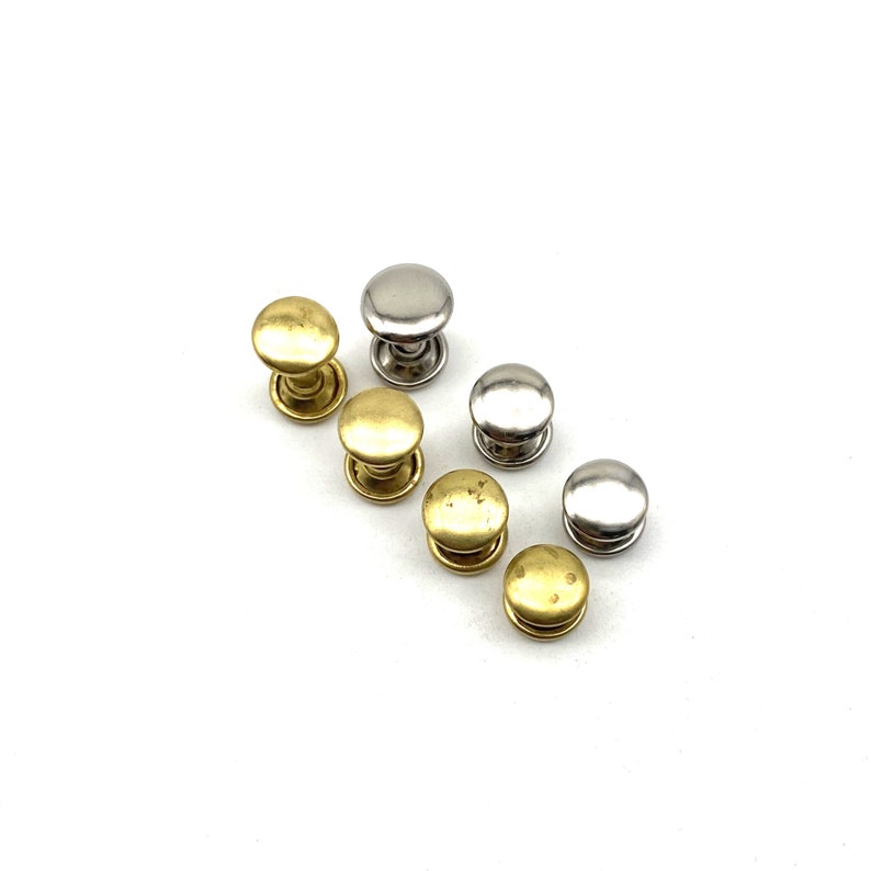 Leather Snap Buttons Brass Rapid Rivets Hammer Drive Leather Rivets zdjęcie 2