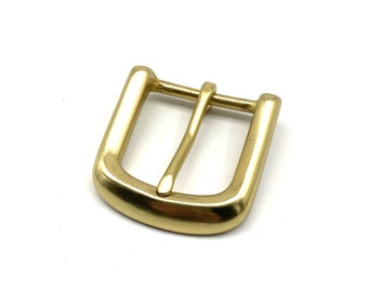 35mm D Shape Brass Belt Buckle Leather Crafting Hardwares Unisex Casual Belt Fasten Buckles