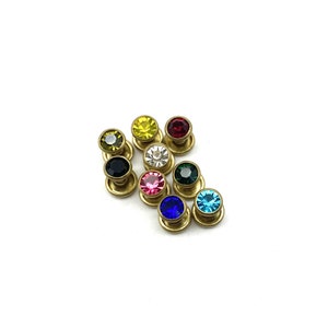 8x6mm Kristall Strass Niet Snap Schnellnieten Leder Reparatur Sutds Leder Dekoration Accessoires