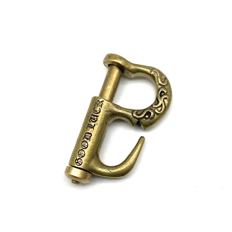 Brass Spring Keychain Hook Jeans Key Holder zdjęcie 5