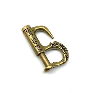 Brass Spring Keychain Hook Jeans Key Holder zdjęcie 6
