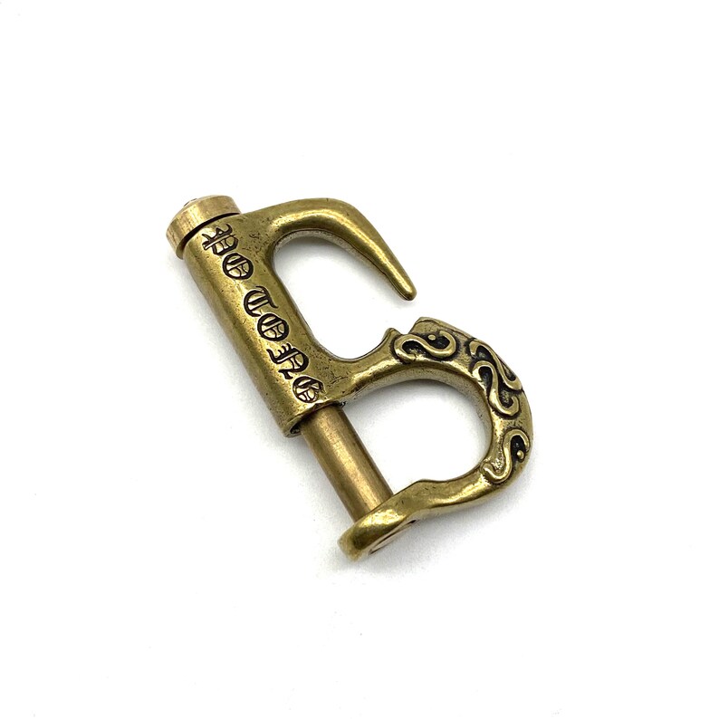 Brass Spring Keychain Hook Jeans Key Holder zdjęcie 6