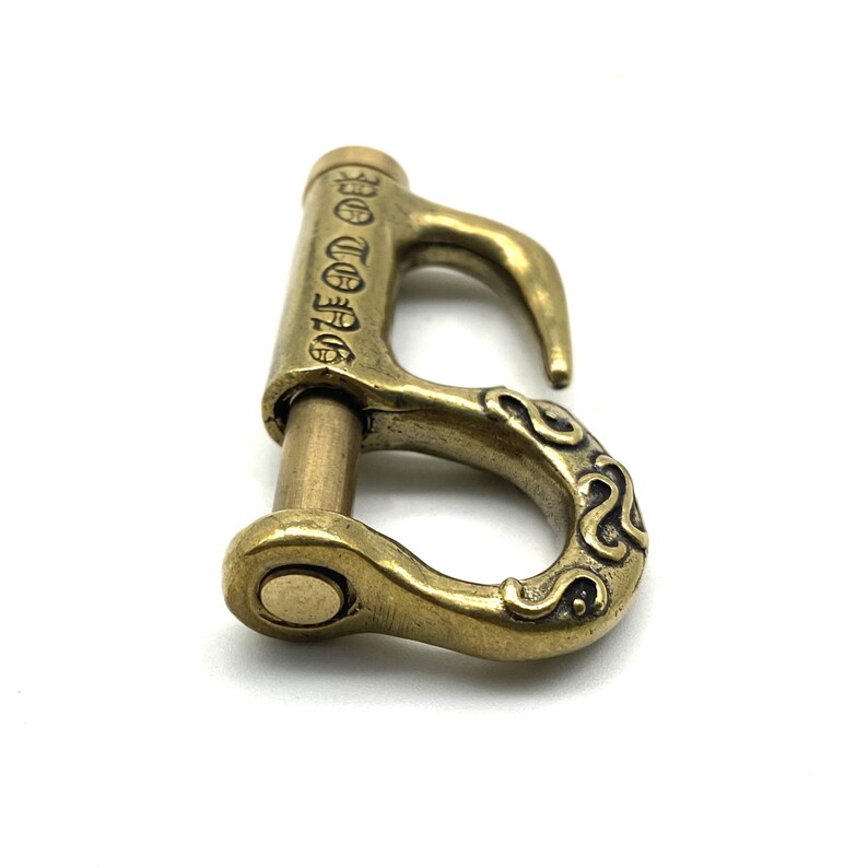 Brass Spring Keychain Hook Jeans Key Holder zdjęcie 8