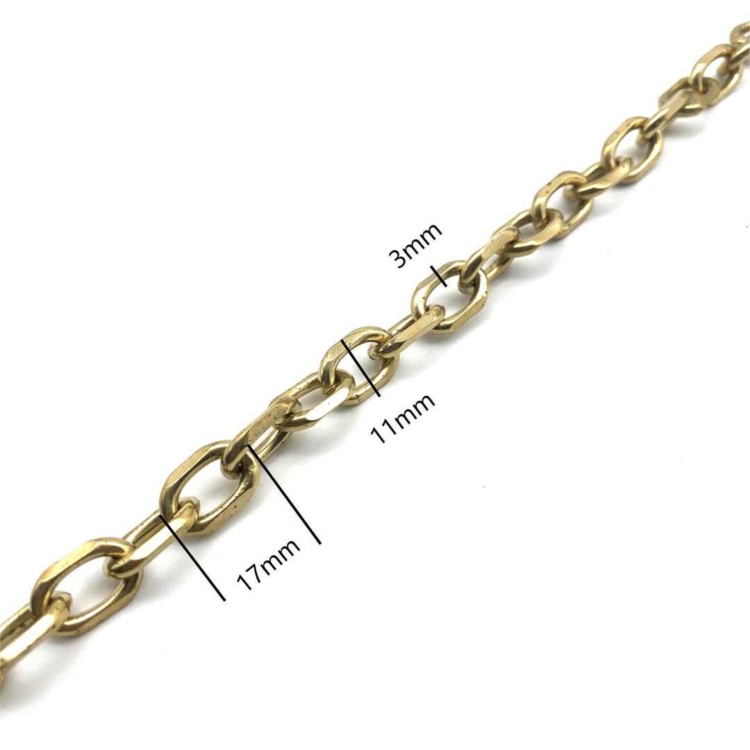 Buy Solid Brass Anchor Link Chain Leather Wallet Chain Cross Cable
