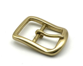 Solid Brass Center Pin Buckle for Leather Belt Crafting