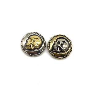 Creatieve schedel concho schroef terug lederen decoratie hardware tas portemonnee schedel hoofd studs