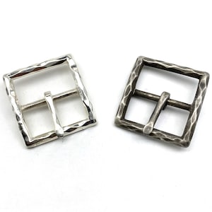 Handmade 925 Sterling Silver Buckle 38mm Leather Belt Buckle Vintage Silver Buckle