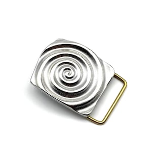 Stainless Casual Buckle Men&#39;s Leather Belt Buckle 1 1/2&#39;&#39;