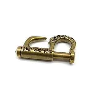 Brass Spring Keychain Hook Jeans Key Holder zdjęcie 4