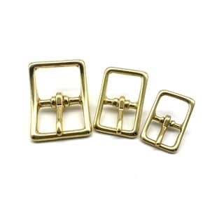 Leather Strap Closure Bag Fastener Brass Fasten Buckle 16/20/26mm