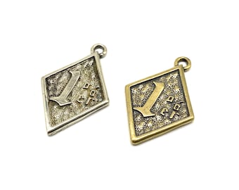 Lucky 1% Anhänger Motorrad Anhänger Halskette Kupfer Charm