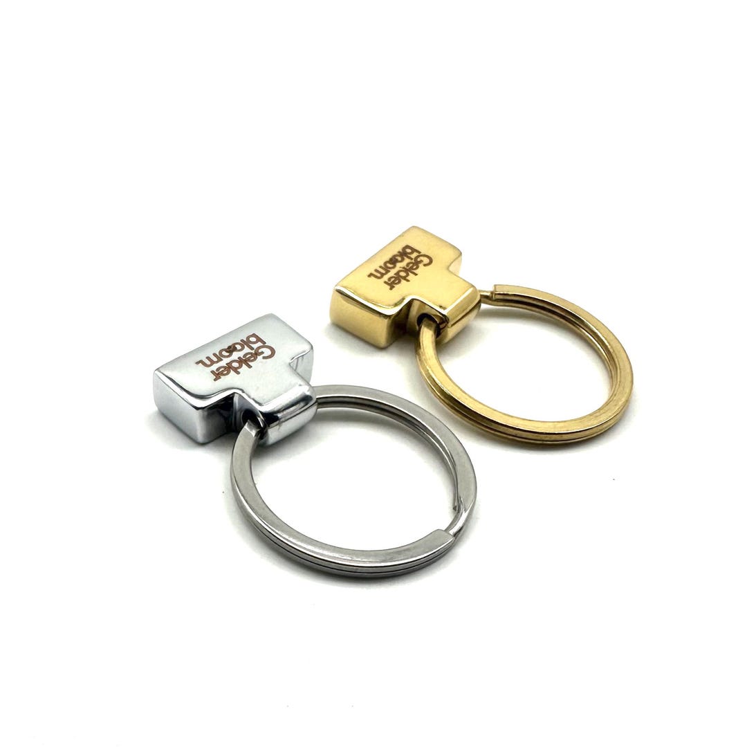 Custom Brand Leather Key Fob Premium Brass Key Loop Hardwares - Etsy