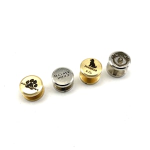 Rivetti in pelle personalizzati Rivetti a vite Chicago in ottone Bottoni a vite con logo del marchio personalizzati