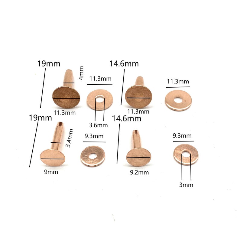 Copper Rivets&burrs,leather Fastener Rivet,wood Work Binding Rivets