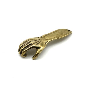 Men's Gifts Brass Hand Design Beer Bottle Opener Keychain Deoration image 4
