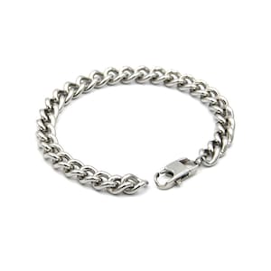 Men&#39;s Fashion Bracelet Handmade,Stainless Link Bracelet,Curb Chain Anti Allergy Bracelet
