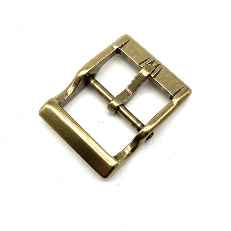 Japan Detachable Design Buckle Retro Finish Brass Belt Fastener 40mm image 6