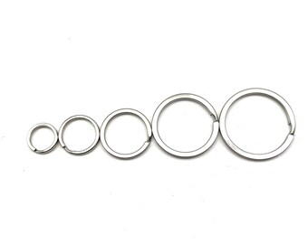 25 pezzi in acciaio INOX filo portachiavi 1.5 mm 16 cm cavo aircraft portachiavi anelli per appendere etichette per bagagli o ID tag
