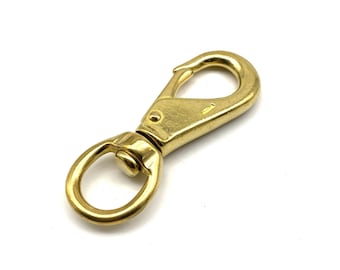 Belt Buckle Hook Solid Brass Large Clasp Clip Leather Belt Fastener