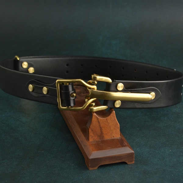 Fait main Littleton Cavalry Ceinture en cuir pour homme Ceinture pour homme