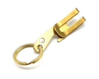 Bottle Opener Brass Money Clip Men's Belt Keychain Key Holder Manager