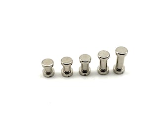 May include: Five silver metal screw-in studs of varying sizes.