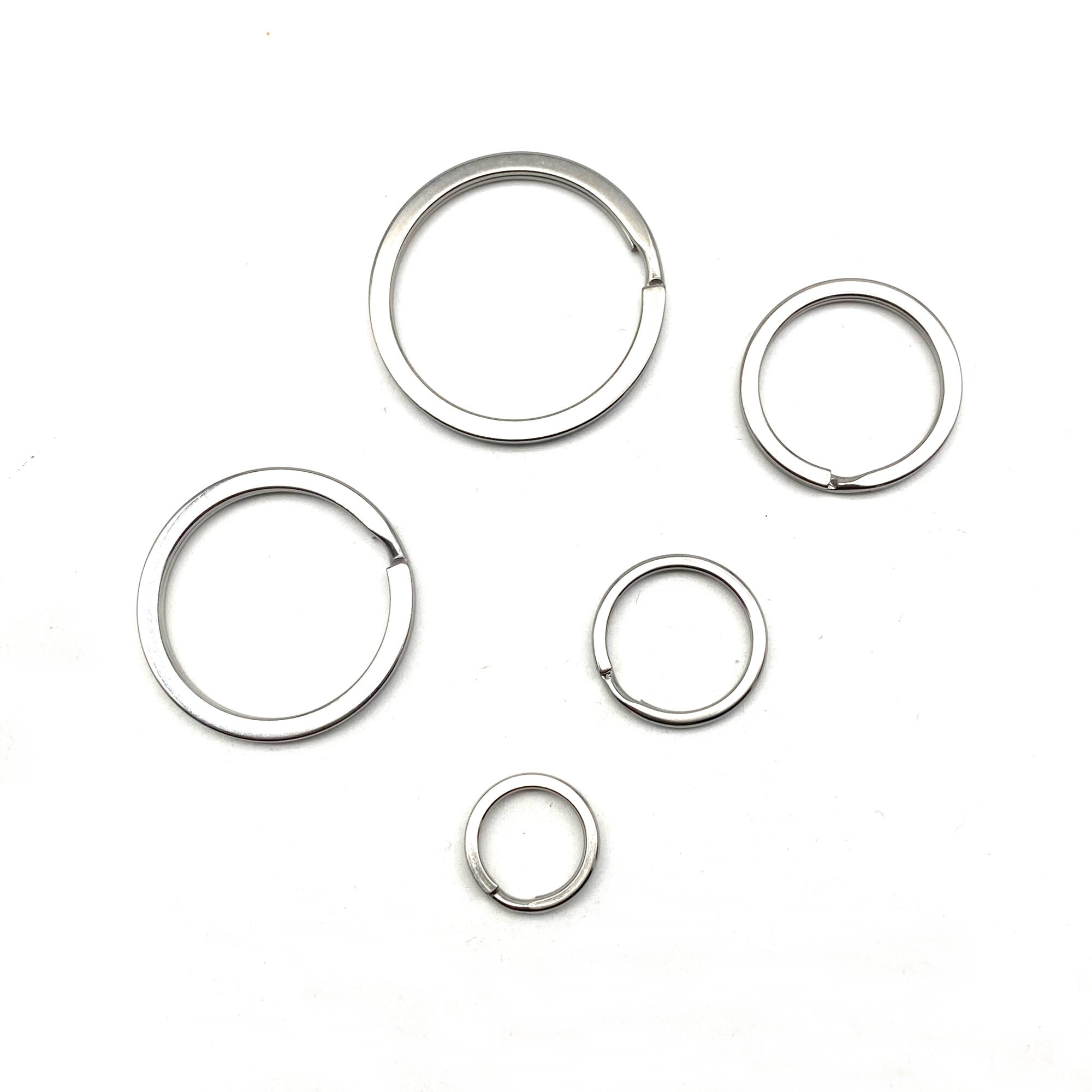 SUPVOX - 100 Anelli Portachiavi Divisori In Acciaio Inox - Diametro 10 Mm - Per Artigianato E Fai Da Te - 3