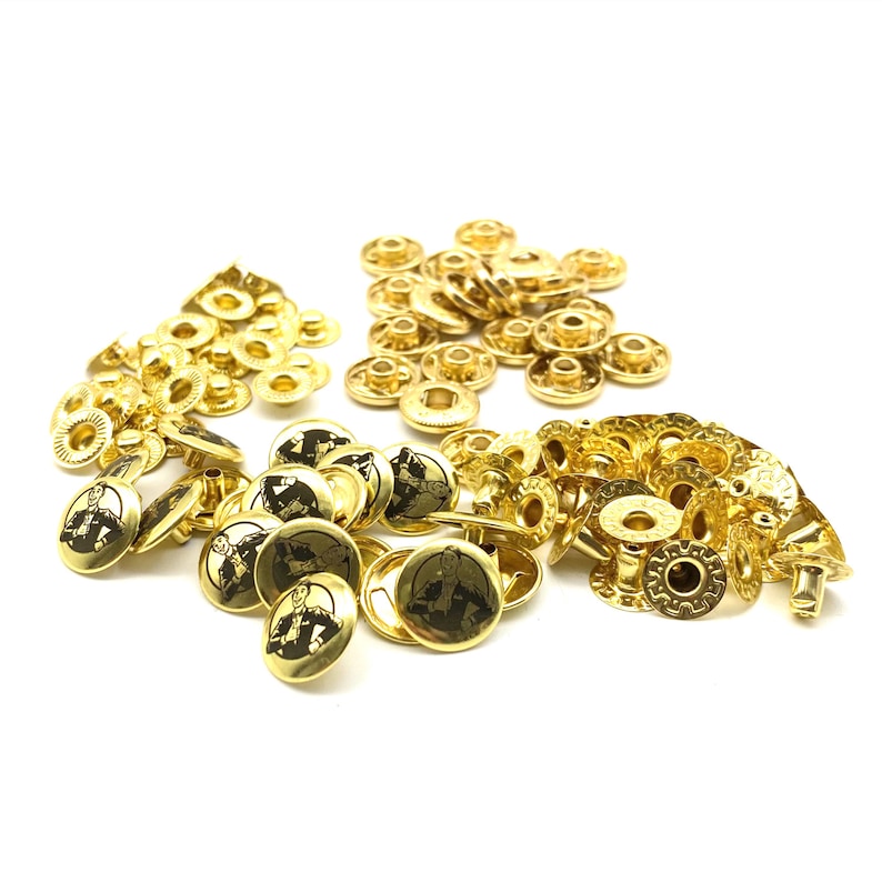Custom Snaps Sales#personalized Brass Snap Button Custom Logo/text Brass Snap ...