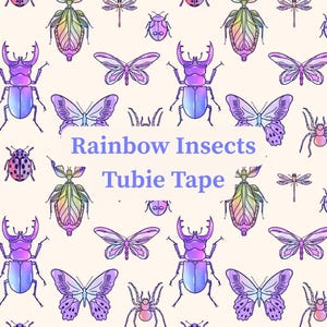 Tubie Tape - Rainbow Insects | for Feeding Tubes, Central Lines, and More