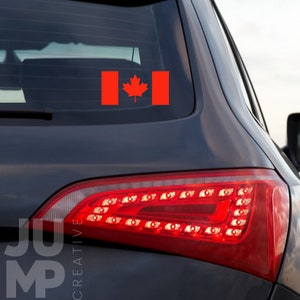 Canadian Flag Decal - Show Your True North Pride! // Canadian Flag // Car Decal // Choose your color and size // Free Shipping to Canada